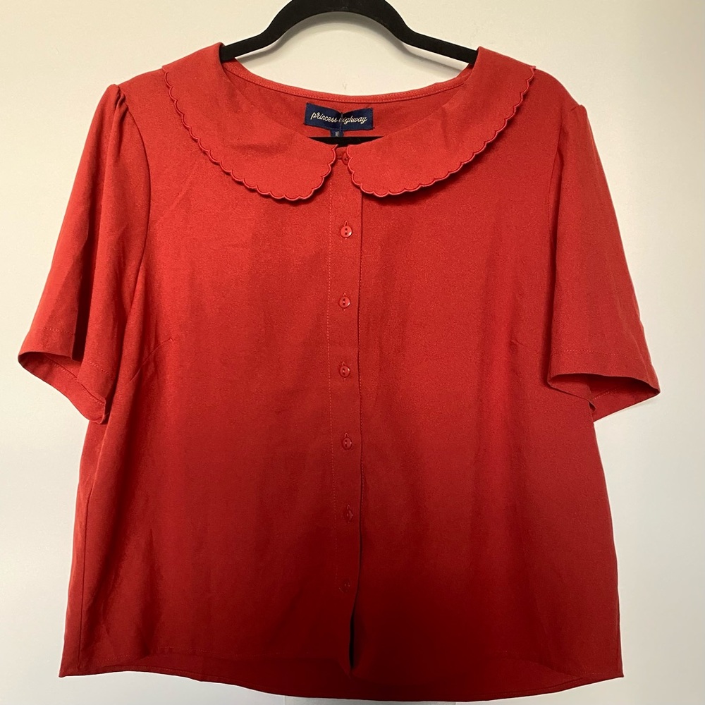 Princess highway Peter Pan collar top